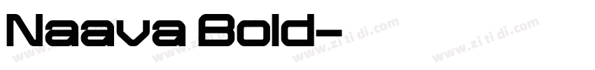 Naava Bold字体转换